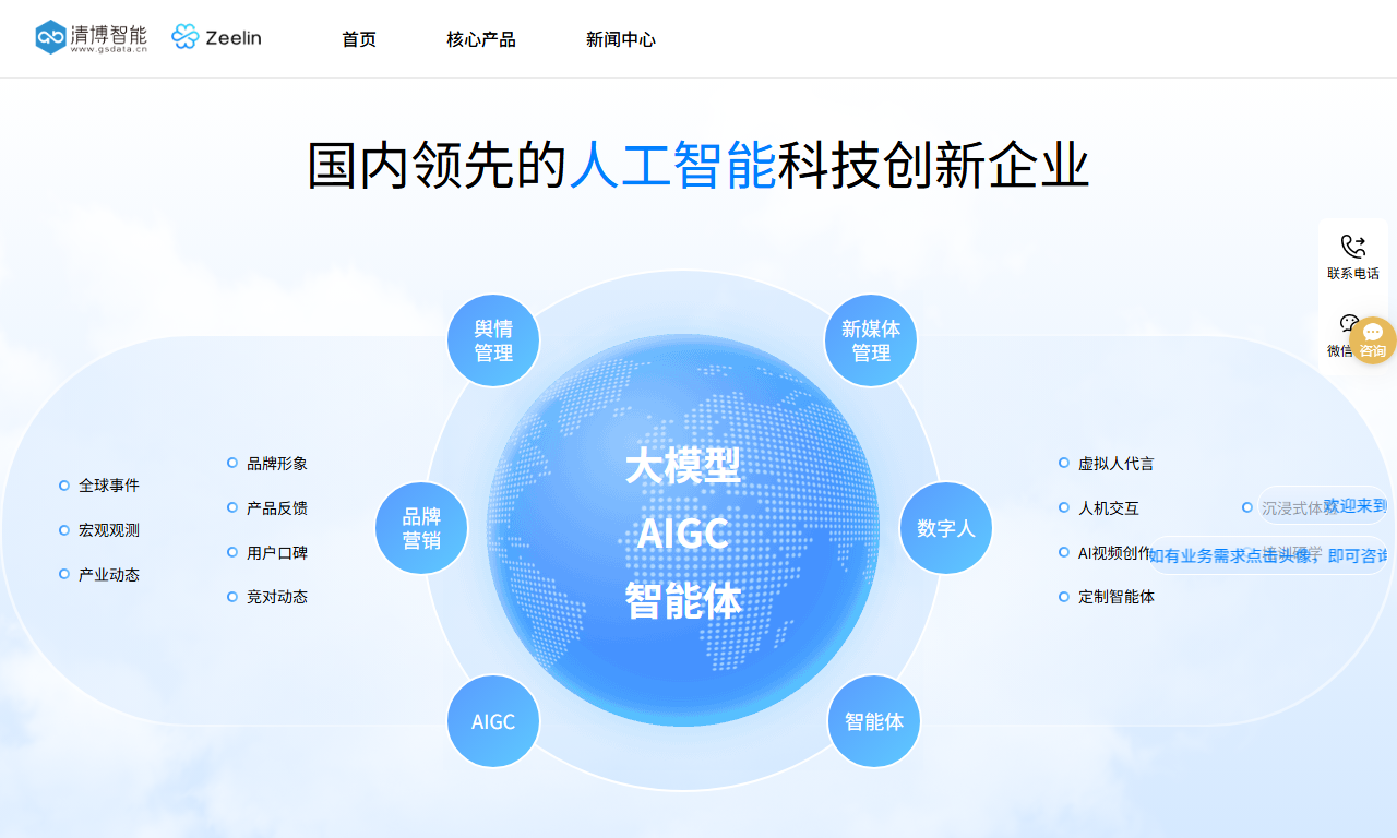 清博大数据 - 融媒体舆情与产业营销大数据平台