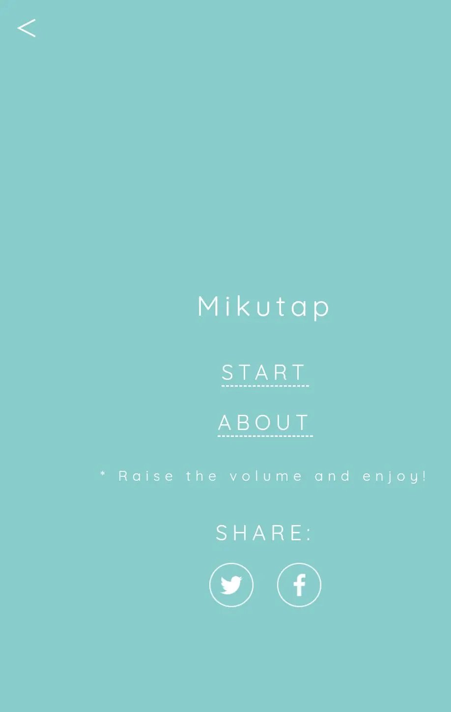 一款音乐游戏，基于初音未来角色 - Mikutap