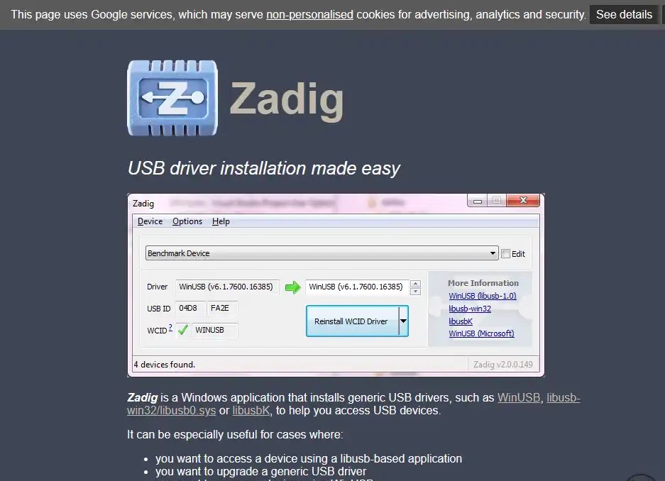 Zadig-高效免费USB驱动安装与设备连接工具推荐