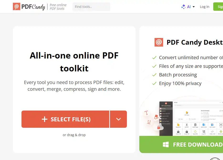 PDF Candy-高效PDF多功能处理与格式转换工具推荐