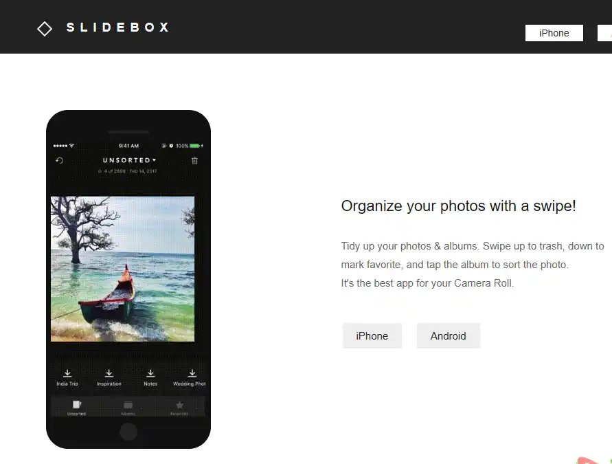 Slidebox-好用的滑动手势整理与智能相册分类