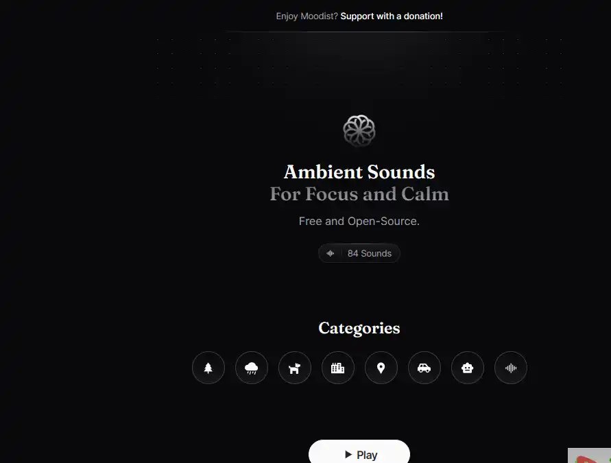 Moodist-免费的免费白噪音与环境声音混音工具