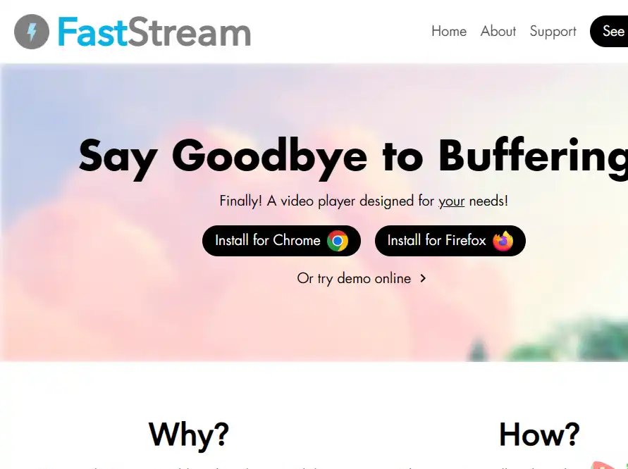 FastStream-支持自动预加载与字幕音频调节平台