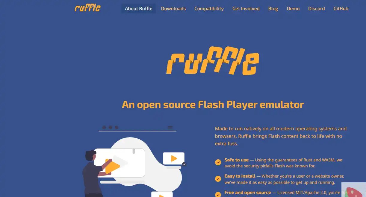 Ruffle-值得收藏的免费开源 Flash 模拟器与 SWF 文件运行工具